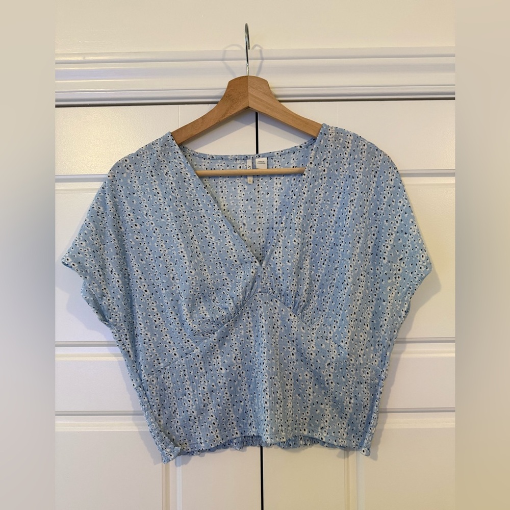 Only Light Blue Floral Blouse